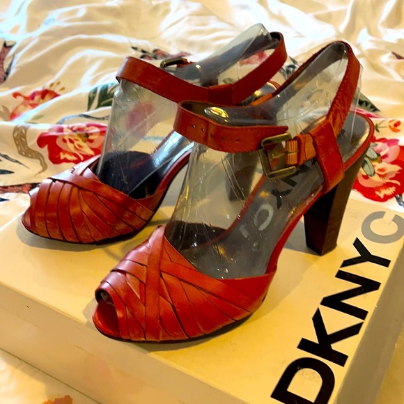 Dkny Shoes Red Dkny Heels Poshmark